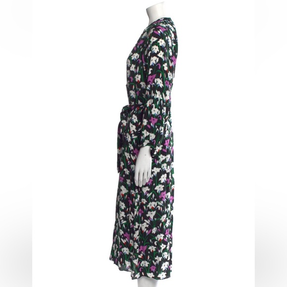 Veronica Beard Long/ Maxi Floral Relaxed Belted Dress size 2 - Picture 3 of 14